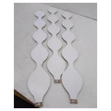 Yulejo 3 Pcs Acrylic Teardrop Mirror Wall Decor, Silver Edge