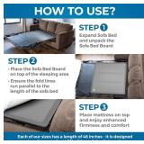 MeliuslyÂ® Sleeper Sofa Support Board (48x60 Queen Size) - Sleeper Sofa Support for Sofa Bed, Sleep Sofa Bar Shield for Sofa Bed or Pullout Couch, Cushion Bar Sofa Bed Mattress Support Board Slats