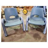 (6) Blue Toddler Chairs