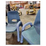 (6) Blue Toddler Chairs