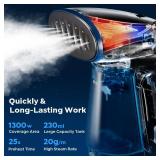 Bear Steamer for Clothes, 1300W Powerful Steamer Fast Heating Handheld Garment and Clothes Steamer with Large 230ml Tank, Auto Off Safety, Includes Brush, Perfect for Home and Travel Wrinkle Removal