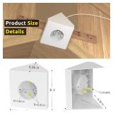 Fan Mounting Box, Ceiling Fan Mounting Bracket, Ceiling Fan Mounting Box, Ceiling Fan Mounting Kit, Fan Mounting Bracket, Fits Cathedral Ceiling Angles of 80° or Up, White,1 Pack