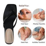 (3 Pairs) Pigskin Heel Cushions Cups for Plantar Fasciitis, Sore Heel Pain, Bone Spur & Achilles Tendonitis, Heel Support Insoles, Adhesive Heel Padding Inserts for High Heels Boots Flats Sandals