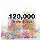 WITCOLOR 120,000 Water Gel Beads for Vases Fillers, Rainbow Clear Water Jelly Beads for Floating Pearls, Floating Candles, Wedding Centerpiece and Home Decor