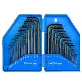 31 Piece Premium Hex Key Allen Wrench Set with Storage Case, SAE and Metric Assortment | L Shape, Chrome Vanadium Steel, Precise and Chamfered Tips | SAE 0.028 inch   3/8 inch | Metric 0.7mm   10 mm