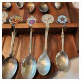 Collectable spoons with holder 12 x 9