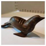 Hand carved seal/sea lion 8 in wide