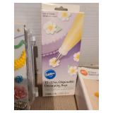 Cake/cookie decorating kits and a rolling pin