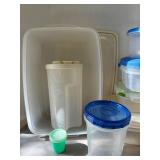 Tupperware, Rubbermaid and Sterilite plastic containers