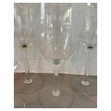 Various sizes Etched glass Goblets