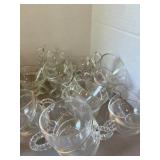 60 Glass Punch Cups - Four different styles