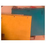 Office supplies. Envelopes, copy paper, expandable file folder and plastic binding combs