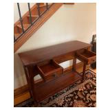 Wood 2 drawer entry table 30 x 40 x 14 in