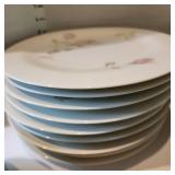 Iroquois China Co. Inheritance Fine China Beige Rose pattern total of 54 pc (few chips)