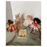 4 Storybook dolls no labels and brochure