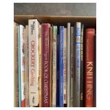 Various books. Knitting, cooking and more