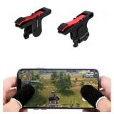 Red Black Best PUBG Trigger Fire and Aim Button Game Shooter, Sensitive Shoot with. Pubg Finger Sleeve Anti-Sweatproof Sensitive Game Controller pubg for All Android.