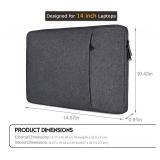 14 inch Laptop Sleeve Case for Lenovo ideapad 14, HP Pavilion x360/EliteBook/ProBook 14/Chromebook 14, DELL XPS 15, Latitude 5420 7420, ASUS Vivobook 14, Waterproof Computer Sleeve 14" Laptop Bag