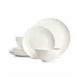 Hotel Collection White Dinnerware, Bone China Coupe 3-Pc. Set, Place Setting - Retail: $154.99