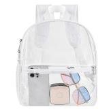 USPECLARE Clear Backpack for Stadium Approved 12×6×12, Water proof Clear Bag for Stadium Events and Concert Work Sport Event