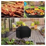 Grill Cover 60 inch, iCOVER Waterproof BBQ Gas Grill Cover, Polyester Lightweight Easy On/Off, Dustproof Fade Resistant for Weber Char-Broil Nexgrill and More Grills