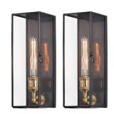 c cattleya Outdoor Wall Lanterns Set of Two, Solid Brass Waterproof Exterior Light Fixtures, Front Porch Lights Outdoor Sconces Wall Lighting for House Patio Yard Garage Hallway Entrance - Retail: $10