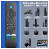 Voice Remote Control Replacement for Fire-TV-Stick-TV Cube and for Insignia-Toshiba-Pioneer-AMZ Fire Smart TVs