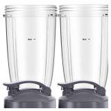 LVAINIT Blender Cups 24oz Cups with Flip Top To Go Lids Fit for NutriBullet Blender 600W Pro 900W NutriBullet Replacement Parts