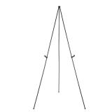 Amazon Basics Easel Stand, Instant Floor Poster, Lightweight, Collapsible and Portable with Tripod Base, Black Steel(supports 5 pounds)