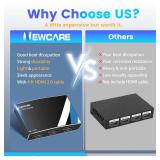 NEWCARE 4K HDMI Splitter 1 in 3 Out ?with 4 FT HDMI Cable?,Aluminum Alloy 1×3 HDMI Splitter Support 4Kx2K, 1080P, 3D, HDR, DTS/Doby TrueHD for Xbox PS5/4 Roku,NOT Support Extend Mode Adapter Include