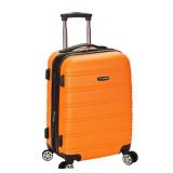 Rockland Melbourne Hardside Expandable Spinner Wheel Luggage, Orange, Carry On 20 Inch