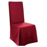 SureFit SF33880 Long Dining Chair Slipcover - Cotton Duck - Up to 42 Inches Tall - Machine Washable - 100% Cotton - Claret, 24 x 24 x 42