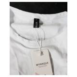 WYNNQUE Crop Tops for Women 2024 Cute Trendy Basic Going Out Tops Casual Summer Short Sleeve T Shirts Baby Tees Cropped Y2k Tops Spring Short Sleeve Tops Teen Girls Clothes White Small