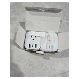 2 Pack European Travel Plug Adapter Foldable Type C/L 2 in 1 Europe Italy Power Plug Adapter with 3 USB (1 USB C Port) 1 AC Outlets Travel Essentials for Most of EU Italy France Germany Spain