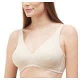 Wacoal womens How Perfect Full Figure Wire Free Bra, Sand, 36DDD US