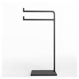 Hand Towel Stand for Bathroom Counter - 17" Black Countertop Towel Stand - Holds 2 Towels - Countertop Towel Holder Stand - Standing Hand Towel Holder for Bathroom Countertop - Fingertip Towel Holder