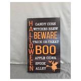 HALLOWEEN SIGN HOME DECOR