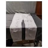 HOUSE OF V.I.P. RIP & REPAIR COLLECTION WHITE JEANS SIZE 11/12 NEW