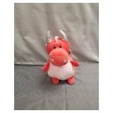 Dragon Small Wings Plush Stuffed Animal 13" Hug Me Pink Red