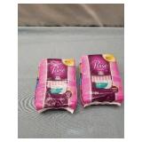 (2)Poise Postpartum Incontinence Bladder Control Pads for Women - Light Absorbency - Long Length - 24ct