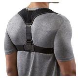 Copper Fit Health Plus Posture Corrector Brace Reduce Neck Back and Shoulder Pain Black