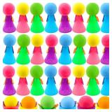 Cagemoga 30 Pieces Jumping Spring Toys Colorful Jumping Emoji Popper Spring Launchers Toy Creative Cute Bouncing Dolls Spring Launchers Bouncy Ball for Kids Playing Gifts Party Favors, Random Color