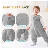 HOMEAL Toddler Sleep Sack with Legs, Toddler Sleeping Sack with Feet, 1.0 TOG Wearable Blanket Baby, Toddler Sleep Sack 12 18 Months, Sleep Sack 18 24 Months