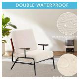 TOPCHANCES 3Pcs Waterproof Couch Cushion Covers,Non Slip Outdoor Seat Cushion Slipcover Washable Slip Covers Replacement Patio Furniture Chair Cushion Pillow Seat Cover for Couch Sofa