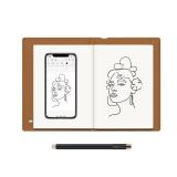 HUION Note 2 in 1 Digital Notebook Drawing Tablet With Battery free Pen, Bluetooth Wireless Paper Tablet Electronic Writing Pad for Note taking, Digital Art & Meeting, Refillable A5 Notepad, 9.5x7inch