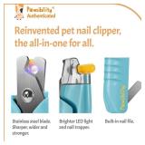 Pawsibility - Reinvented Pet Nail Clippers for Your Pal - USB Rechargeable LED Light for Bloodline | Razor Sharp and Durable Blade | Vets Recommended Trimming Tool for Dogs and Cats