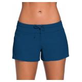 Aleumdr 3" Board Shorts Women