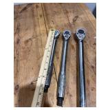 Bundle of 3 Torque Wrenches - Different Sizes