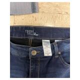 Womens Jeans/Capris Blue Denim Size 13/14