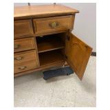 Pleasant Valley Solid Hardrock Maple by Cherokee Open Hutch - Very Heavy - Bring Help To Load Up